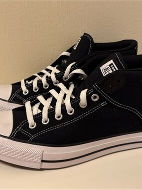 Converse Chuck Taylor All Star Black Mid Top Sneaker Men's Size 12